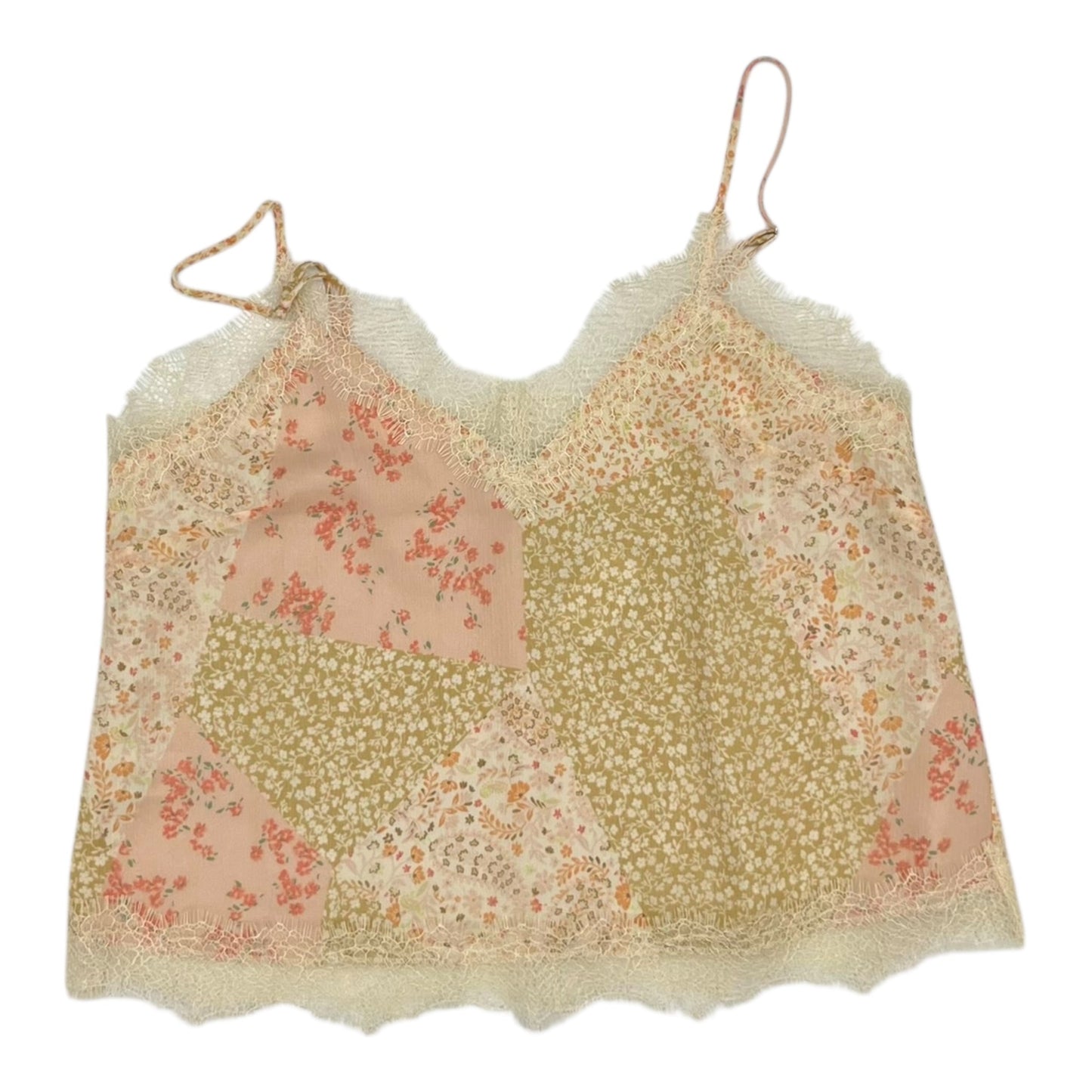 Skirt Set 2Pc By Loft In Pink & Tan, Size:L