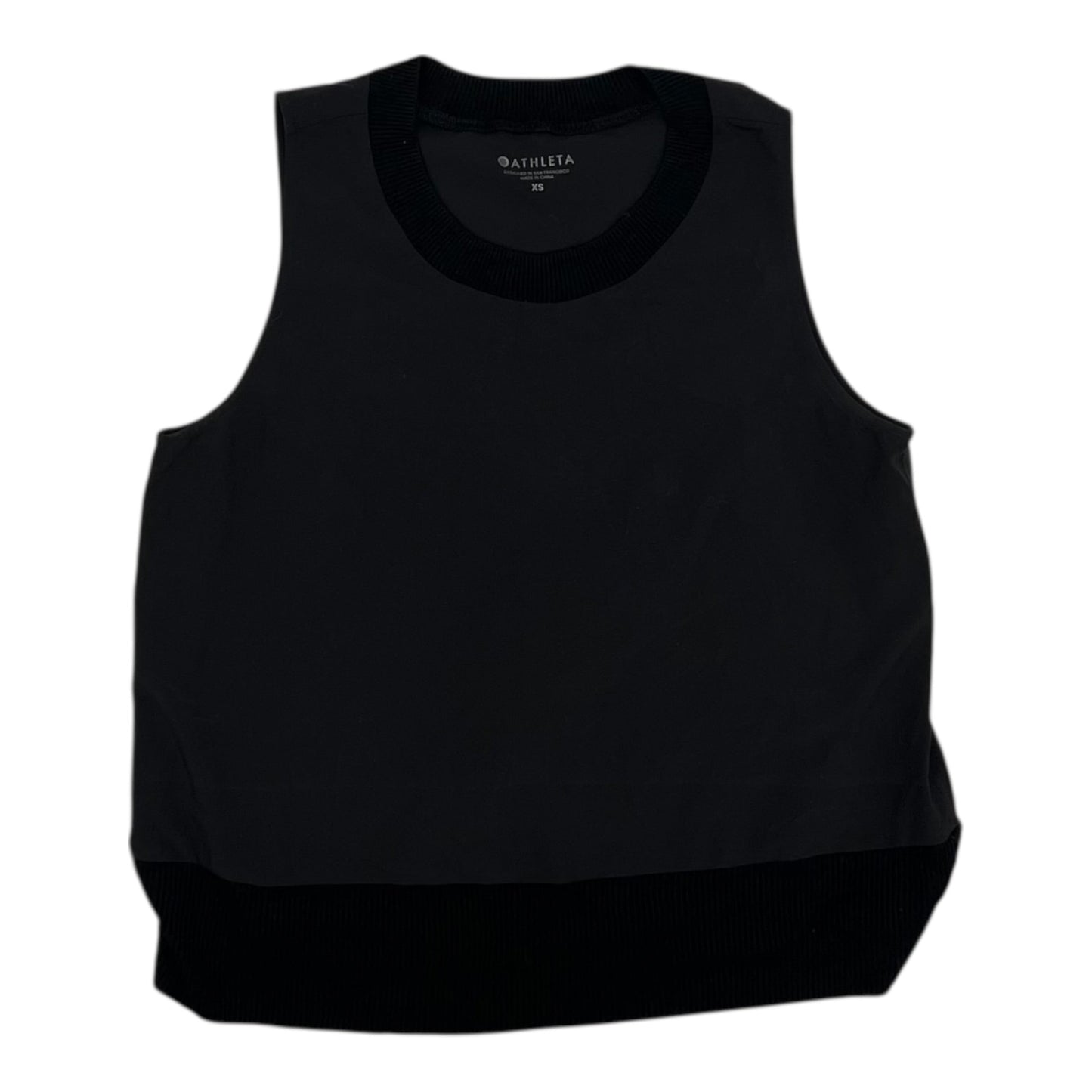 Athletic Tank Top By Athleta In Black, Size:Xs
