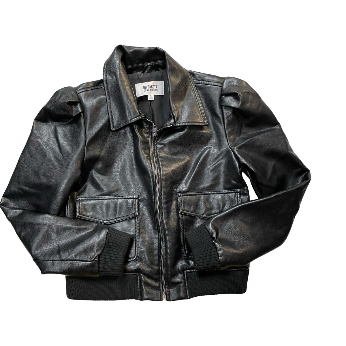 Jacket Moto By Bb Dakota In Black, Size:S