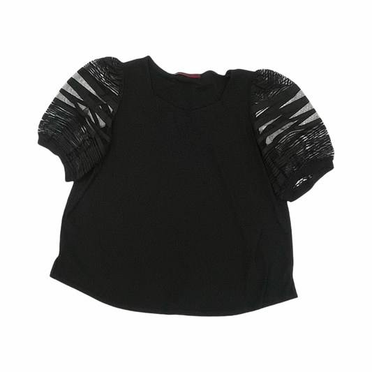 Blouse Ss By Love Scarlett In Black, Size:2X