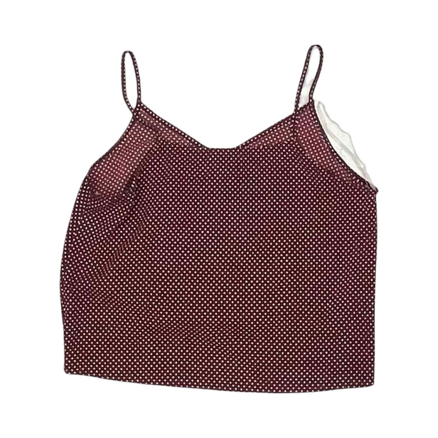 Blouse Sleeveless By Lush In Polkadot Pattern, Size:L