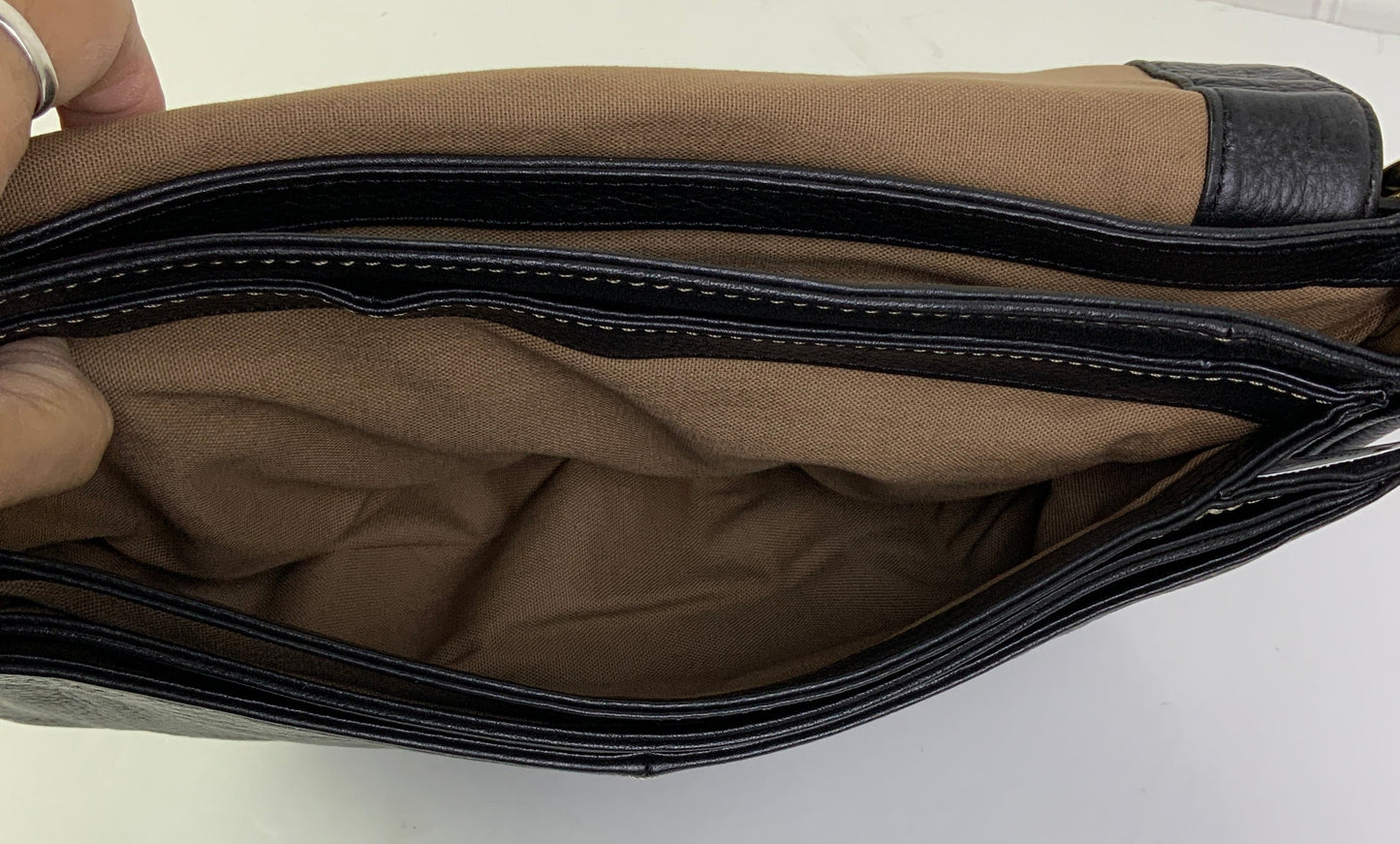 Handbag Leather By Isaac Mizrahi Live Qvc, Size: Medium
