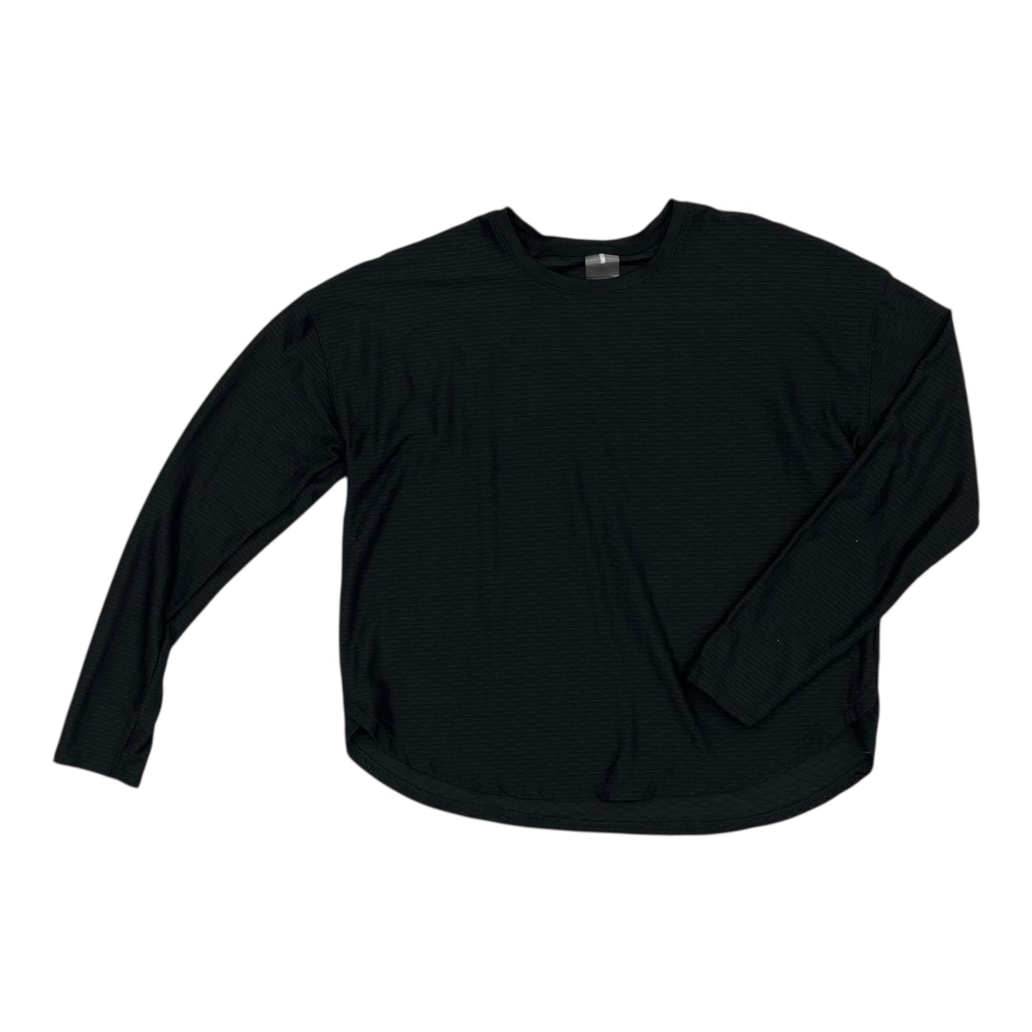 Athletic Top Ls Crewneck By Calia In Black, Size:M