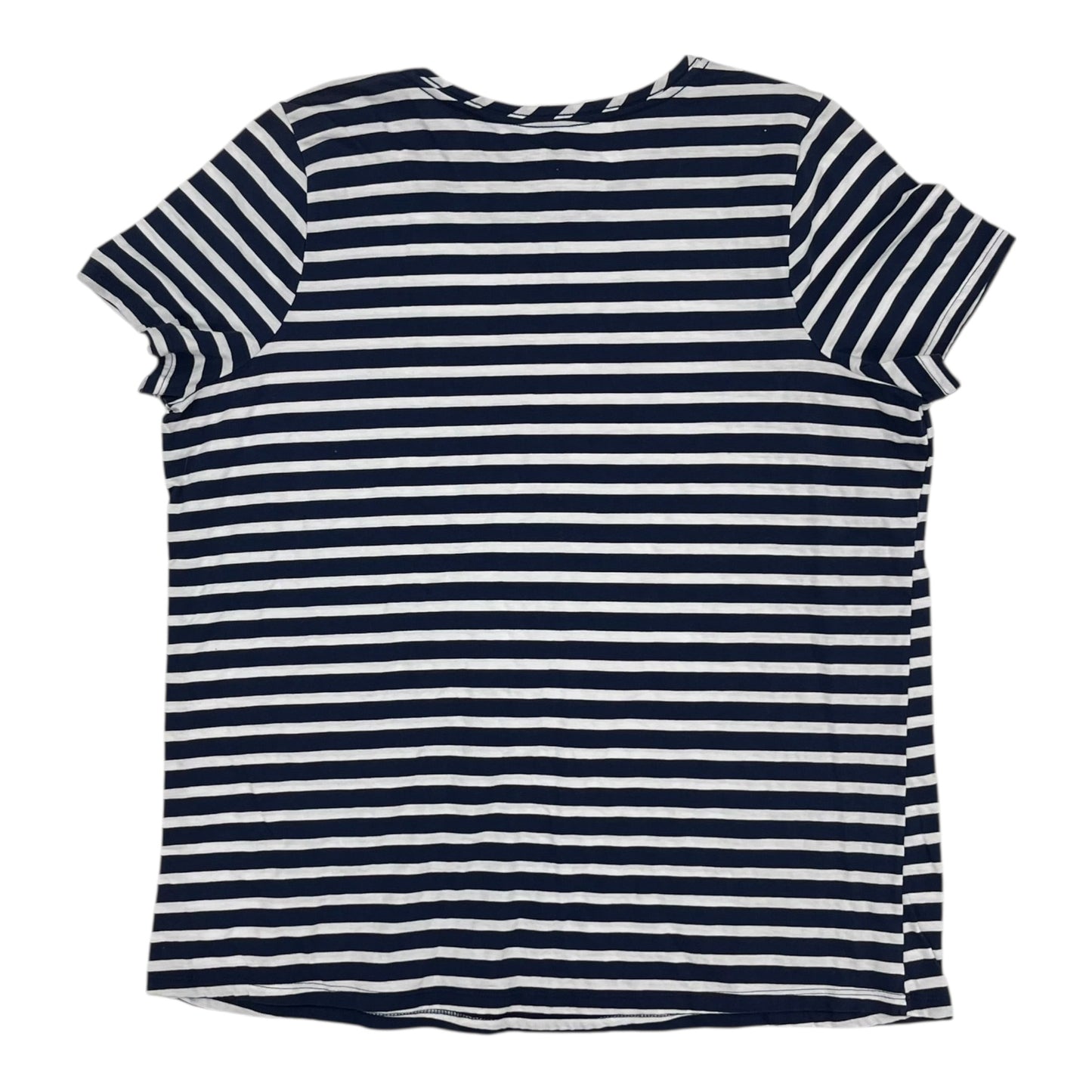 Top Ss By Lane Bryant In Blue & White, Size:3X