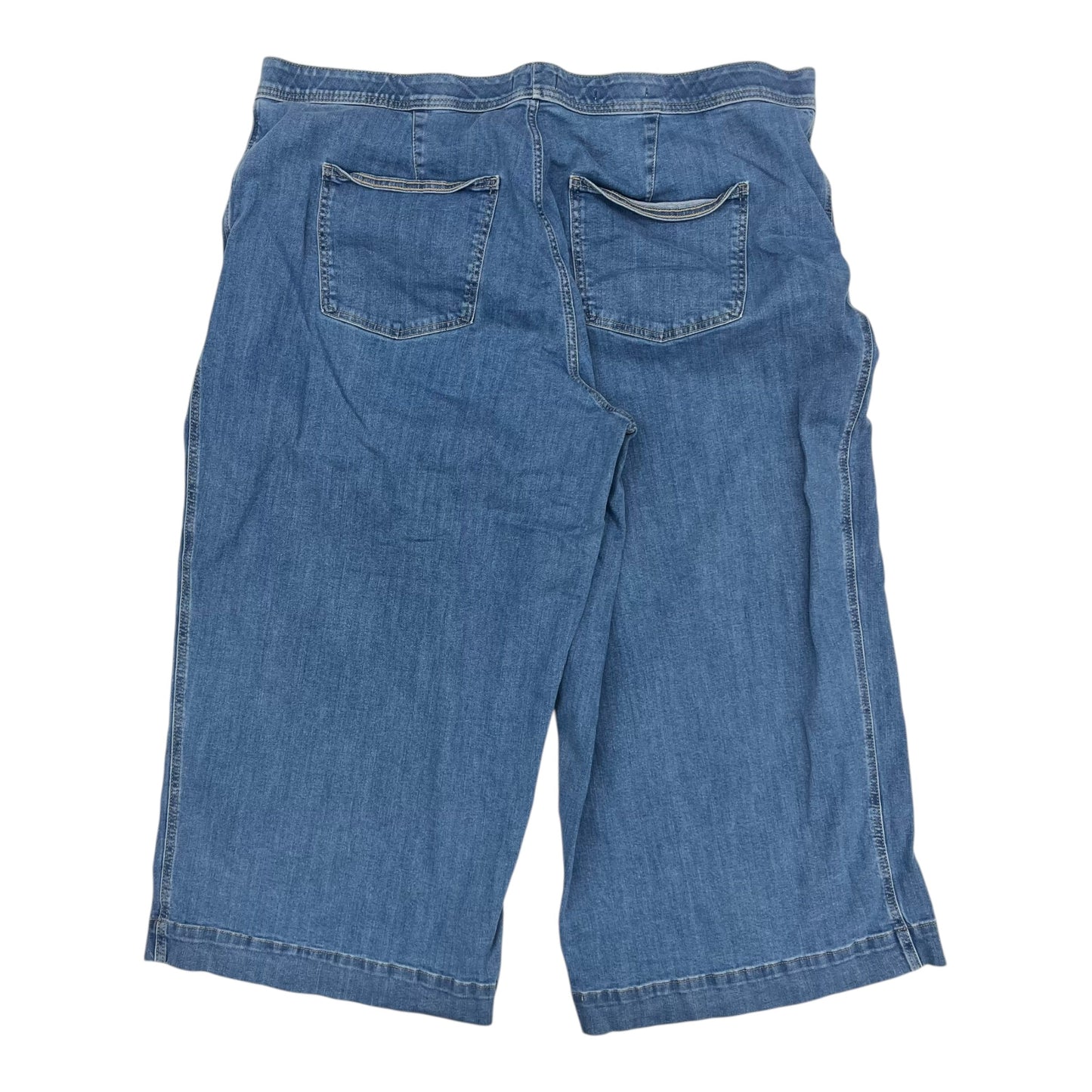 Jeans Wide Leg By Ava & Viv In Blue Denim, Size:24