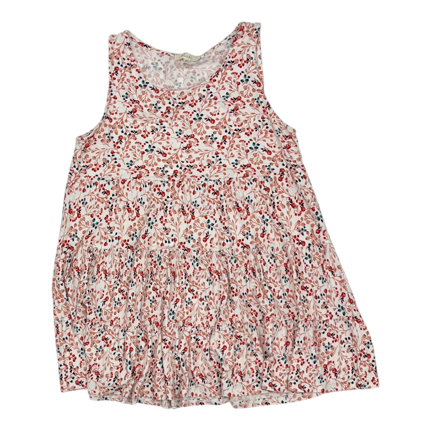 Top Sleeveless By Clothes Mentor In Blue & Red, Size:M