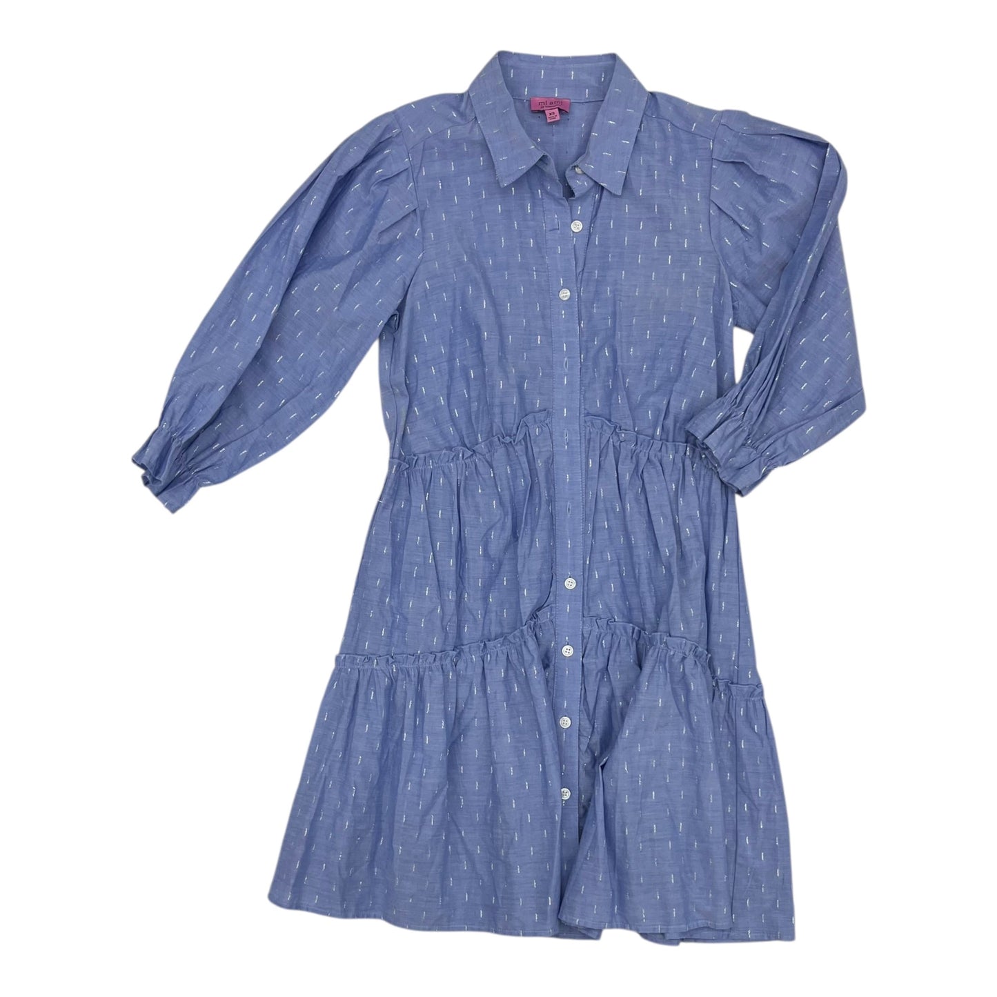 Dress Casual Short By Mi Ami In Blue, Size:Xs