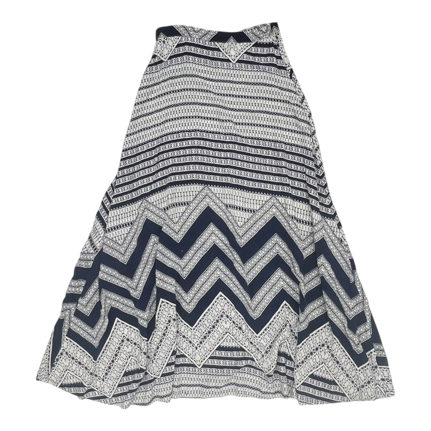 Skirt Maxi By Clothes Mentor In Blue & White, Size:S