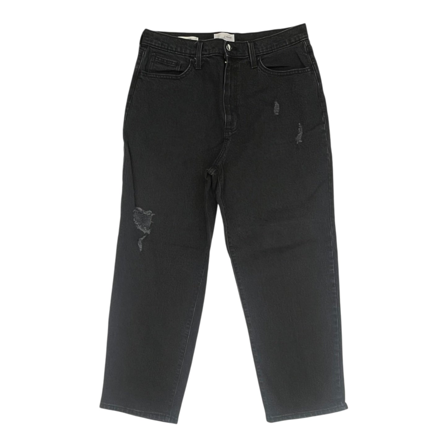 Jeans Straight By Universal Thread In Black Denim, Size:14