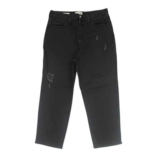 Jeans Straight By Universal Thread In Black Denim, Size:14