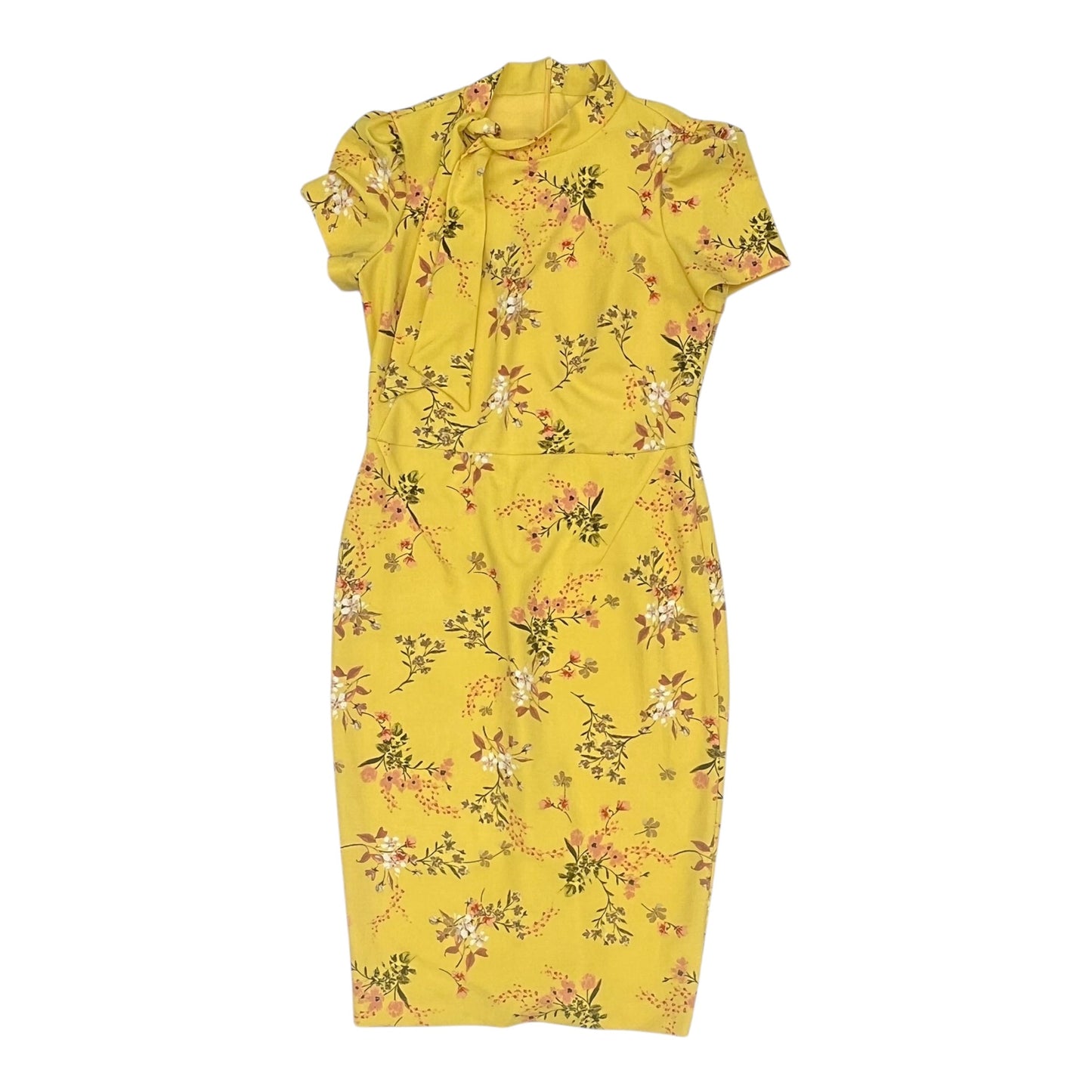 Dress Work By Liz Claiborne In Yellow, Size:6