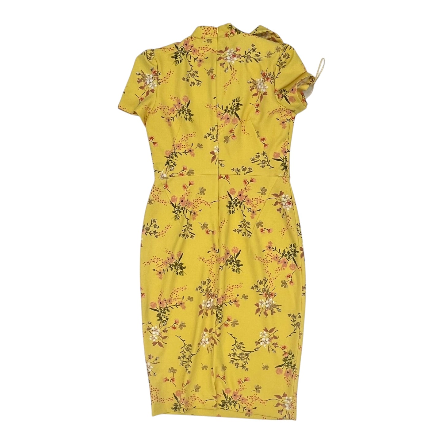 Dress Work By Liz Claiborne In Yellow, Size:6