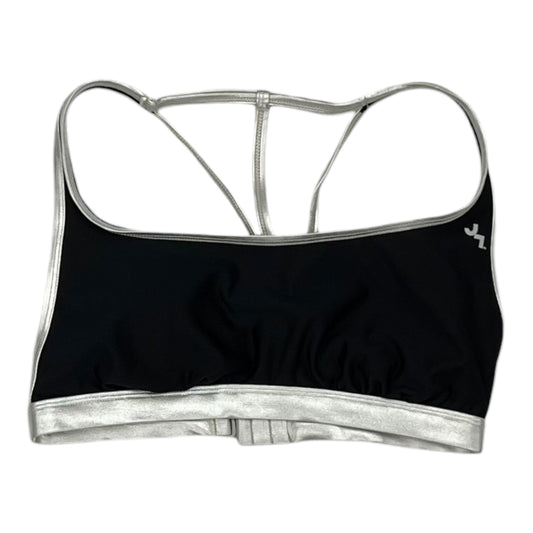 Athletic Bra By Joy Lab In Black & Silver, Size:M