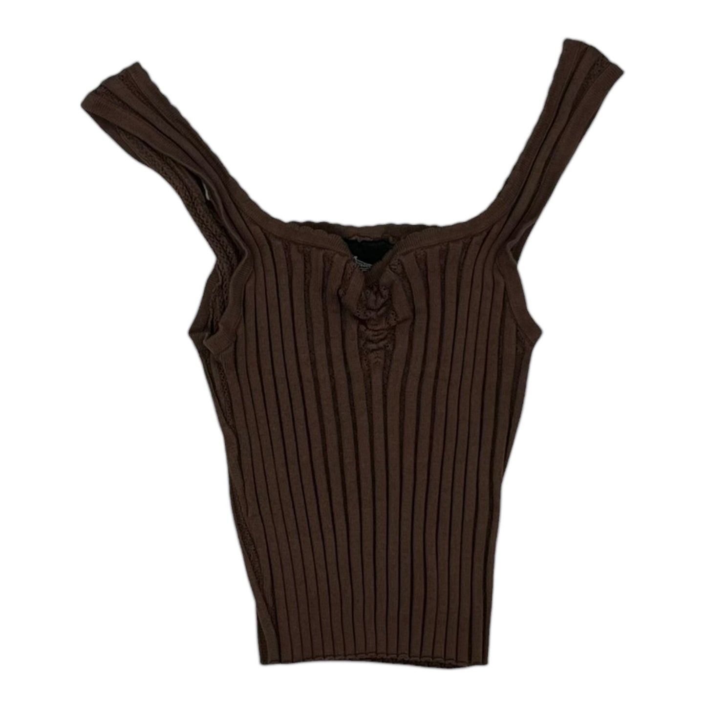 Tank Top By Angie In Brown, Size:M