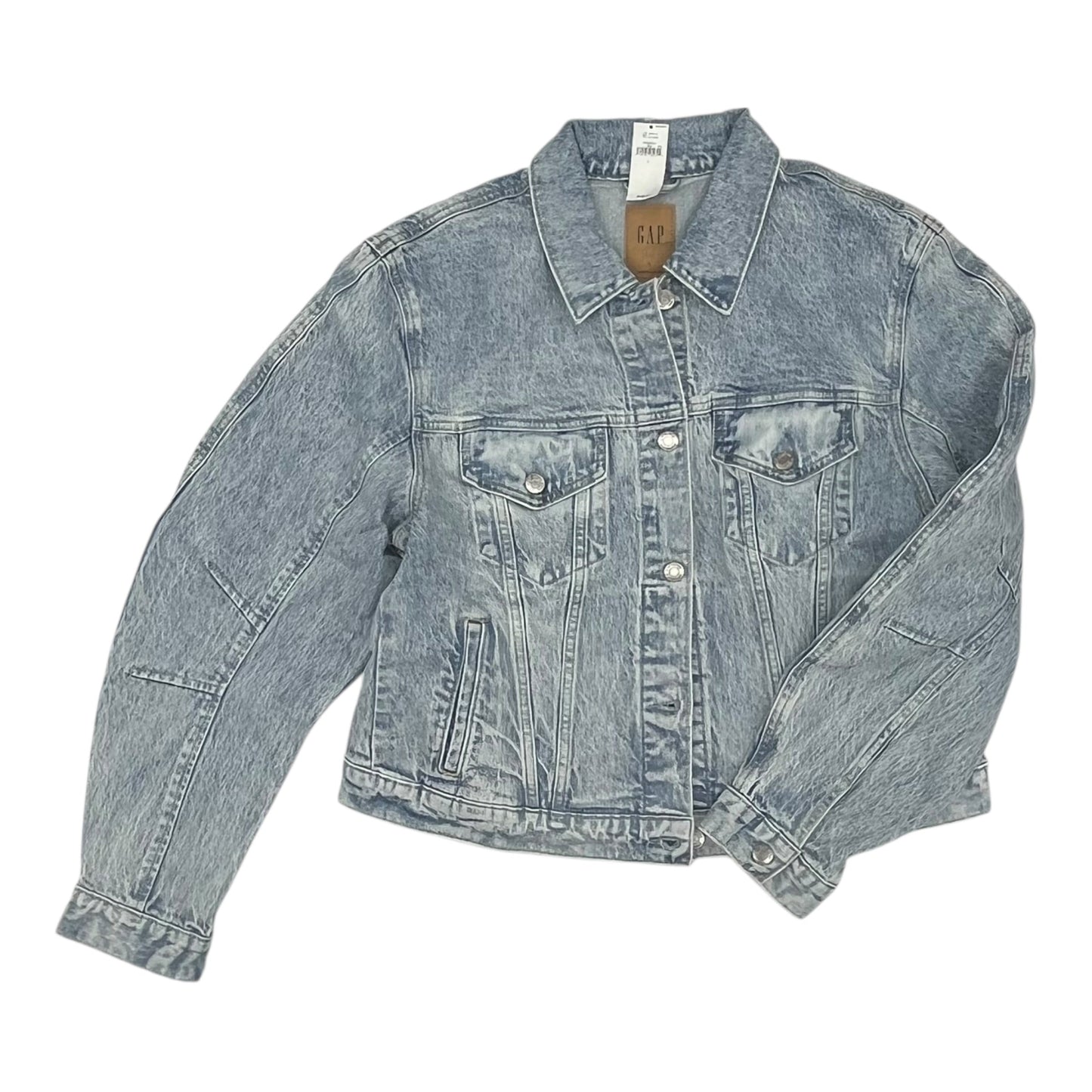 Jacket Denim By Gap In Blue Denim, Size:L