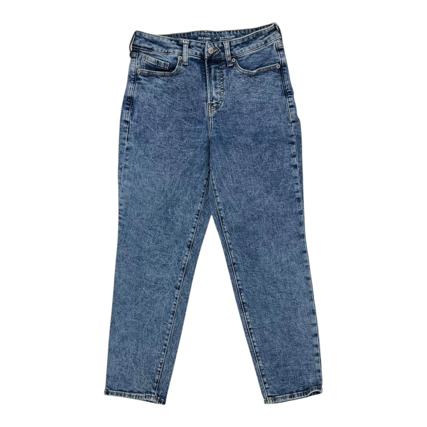 Jeans Straight By Old Navy In Blue Denim, Size:4