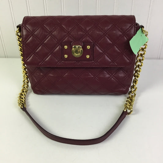 Handbag Luxury Designer By Marc Jacobs In Maroon, Size:Medium