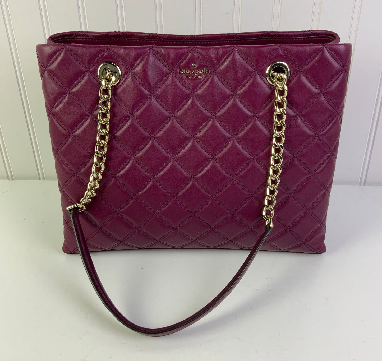 Handbag Designer By Kate Spade In Purple, Size:Medium