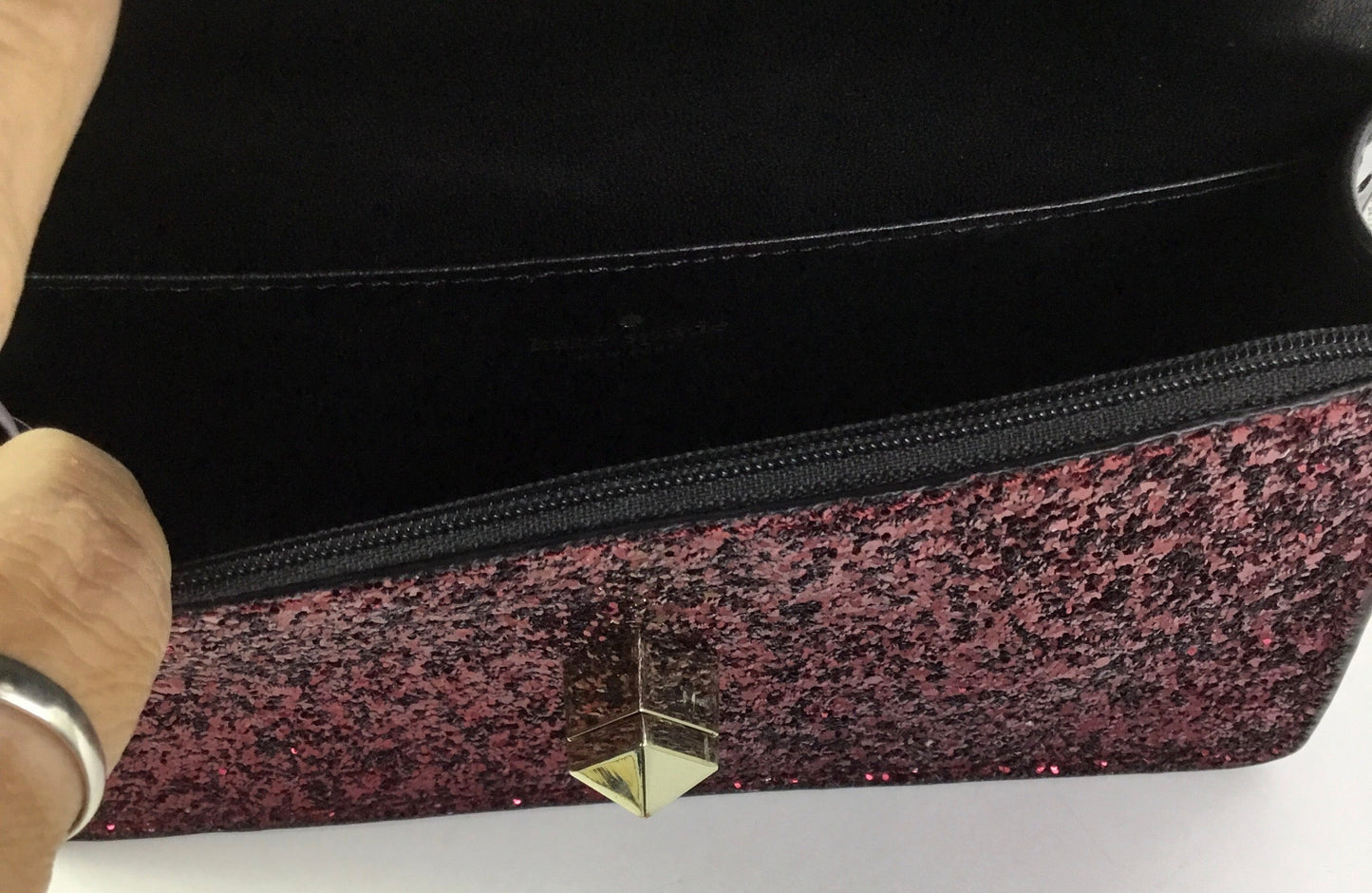 Crossbody Designer By Kate Spade In Black & Pink, Size:Small