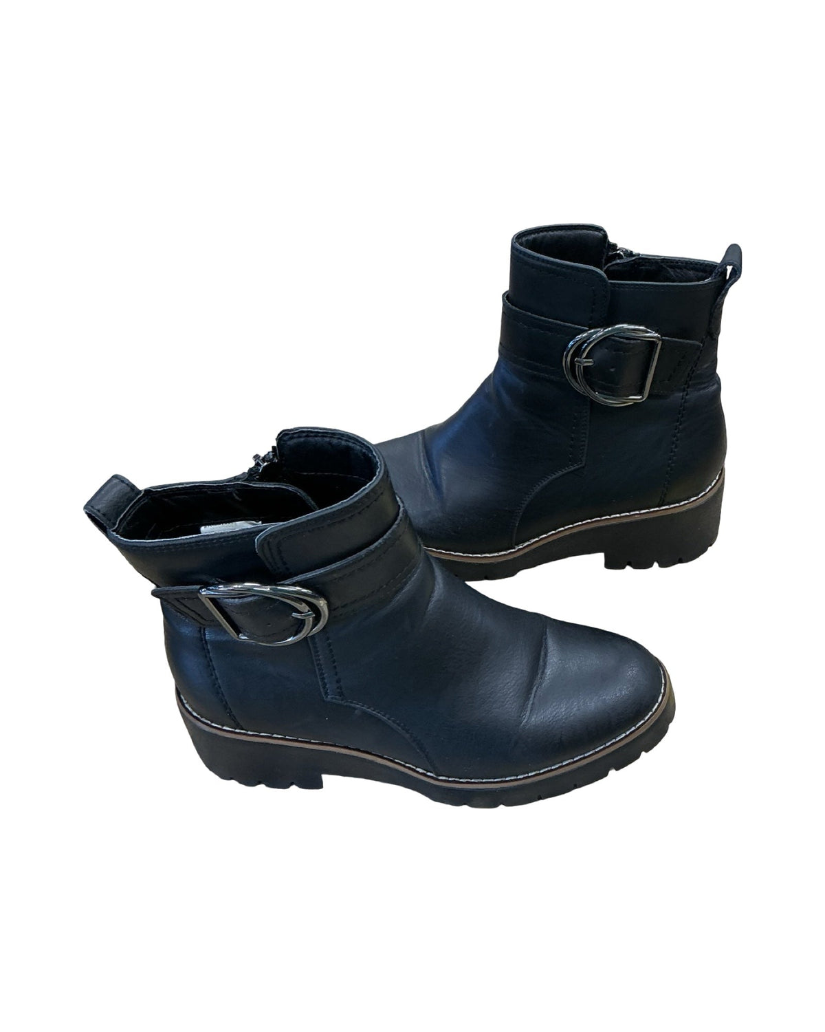 Boots Ankle Heels By Blondo In Black, Size:6.5
