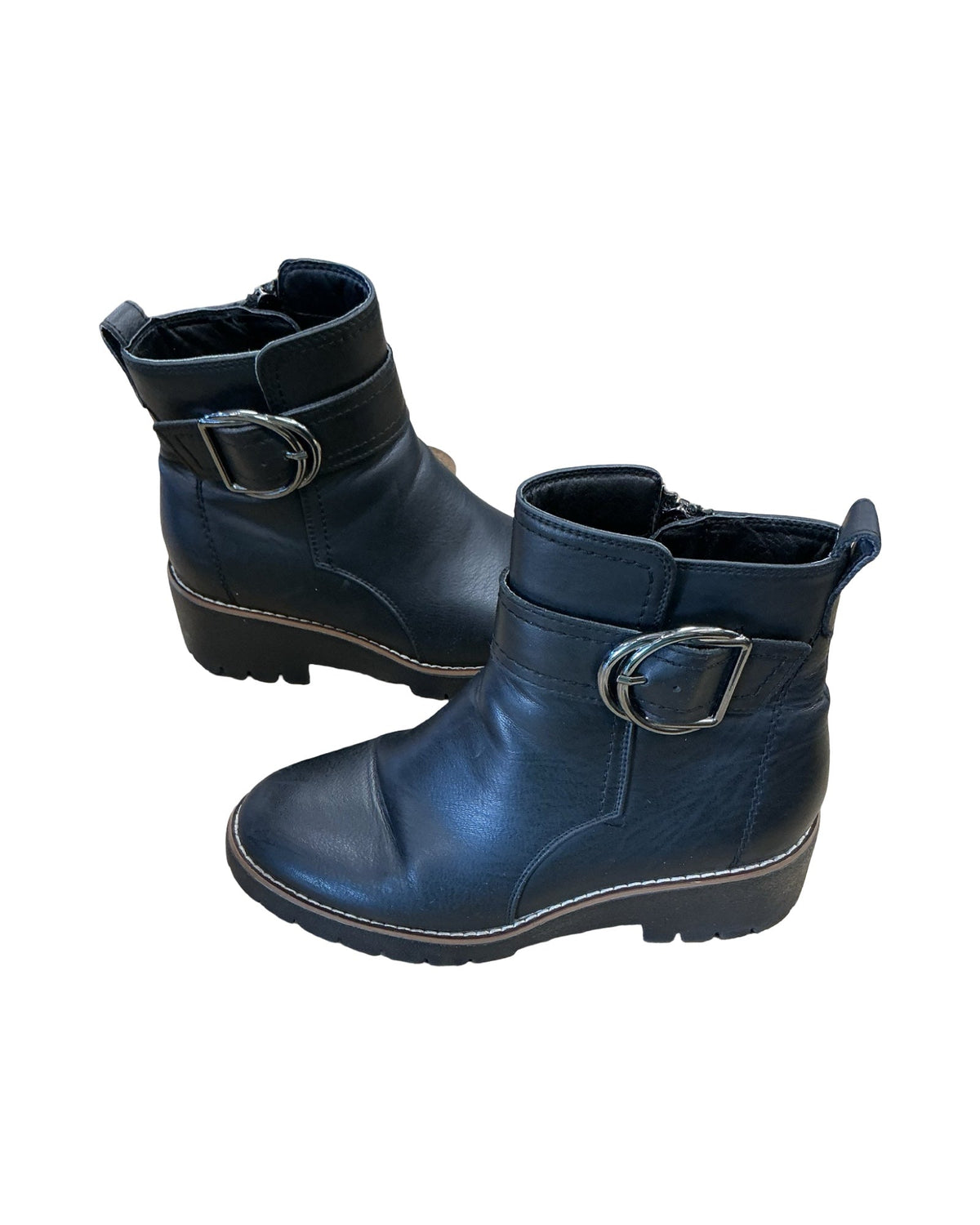 Boots Ankle Heels By Blondo In Black, Size:6.5
