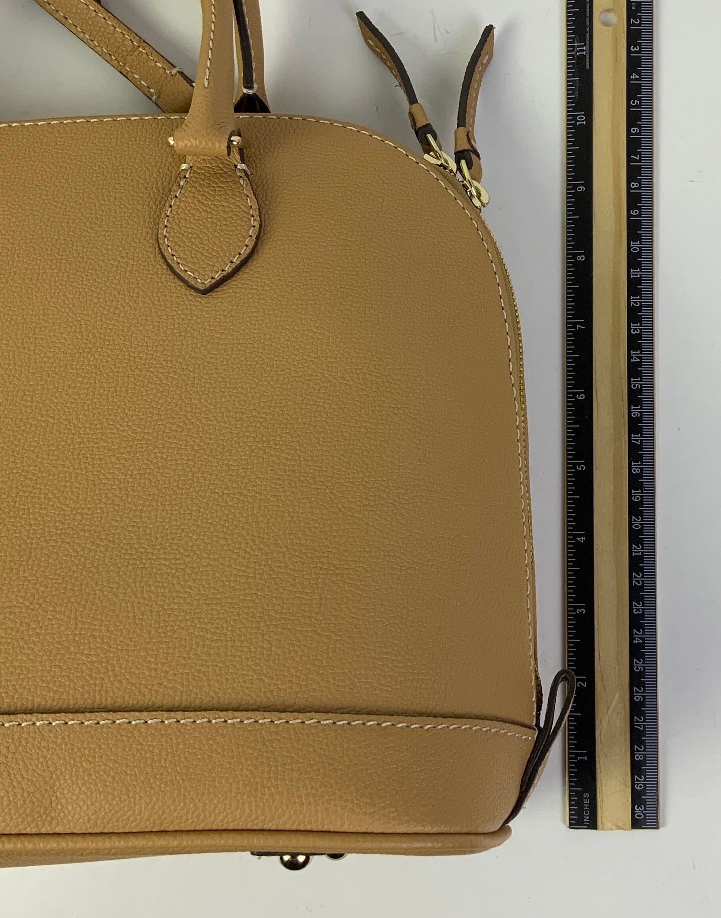 Handbag Designer By Dooney And Bourke In Tan, Size:Medium
