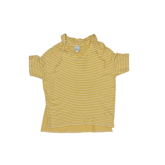 Top Ss By Sunday In White & Yellow, Size:Xl