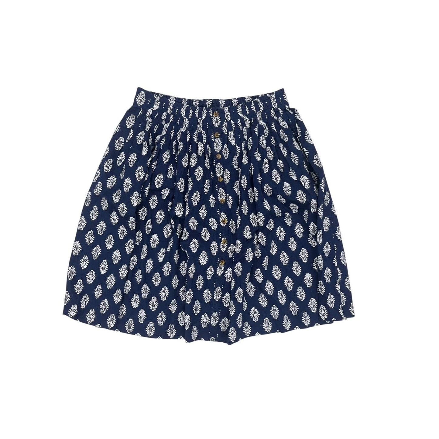 Skirt Midi By J. Crew In Blue & White, Size:Xl