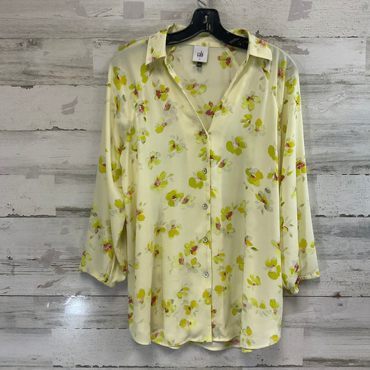 Blouse Ls By Cabi In Yellow, Size:S