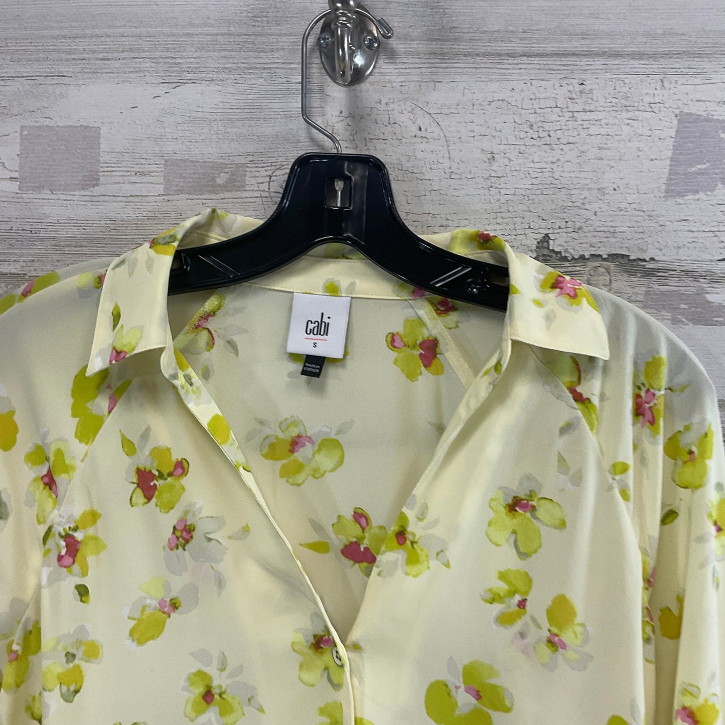 Blouse Ls By Cabi In Yellow, Size:S