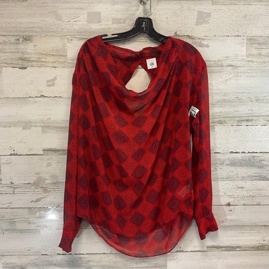 Blouse Ls By Cabi In Red, Size:L