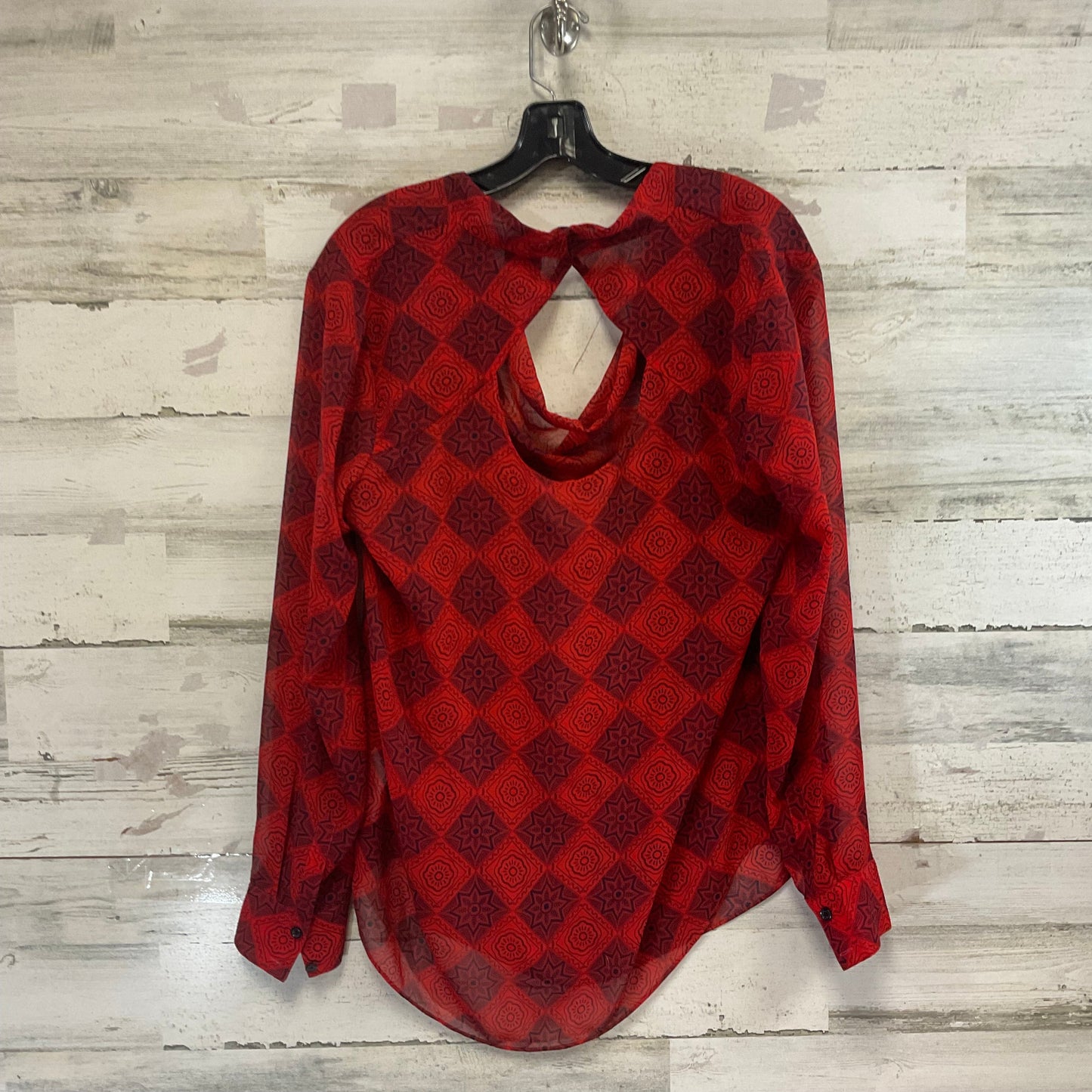 Blouse Ls By Cabi In Red, Size:L