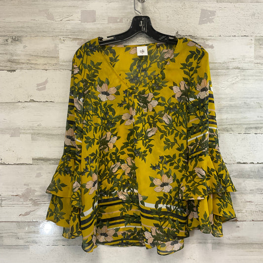 Blouse Ls By Cabi In Yellow, Size:M