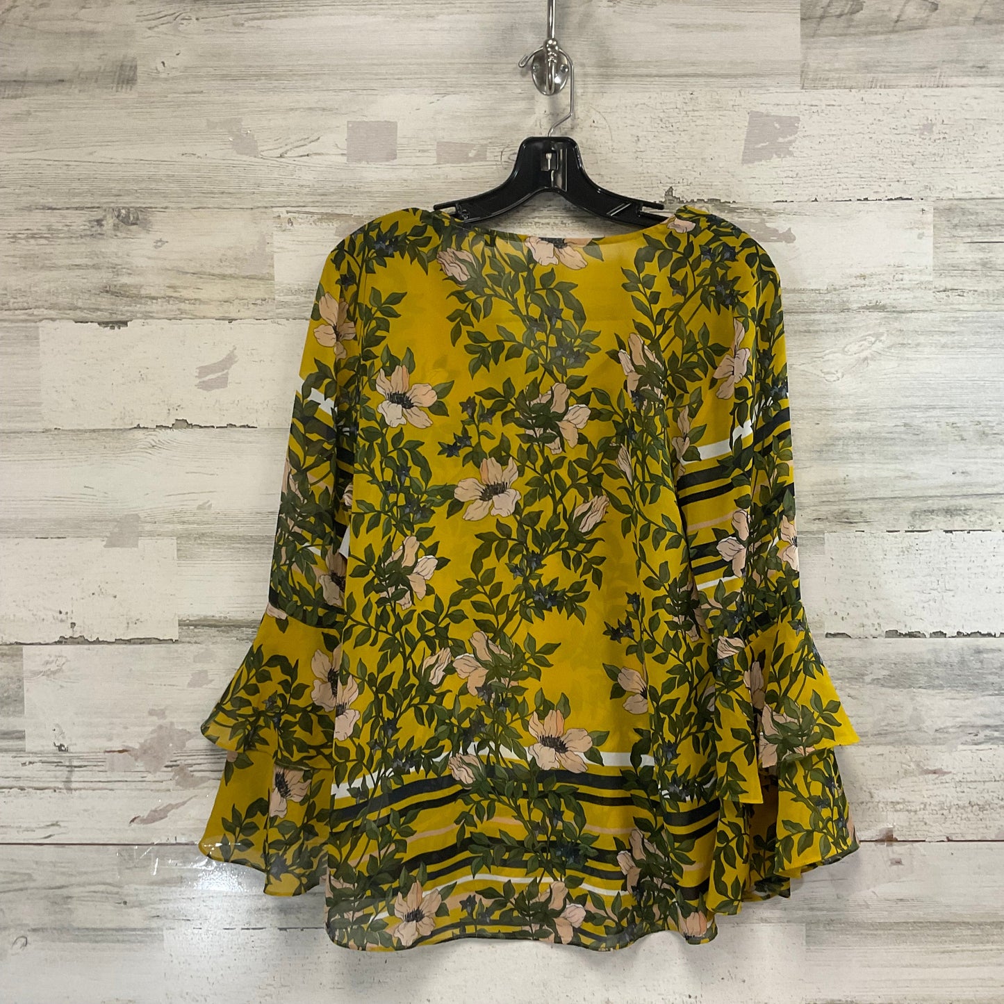 Blouse Ls By Cabi In Yellow, Size:M