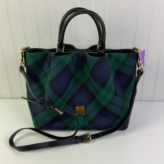 Handbag Designer By Dooney And Bourke In Blue & Green, Size:Large