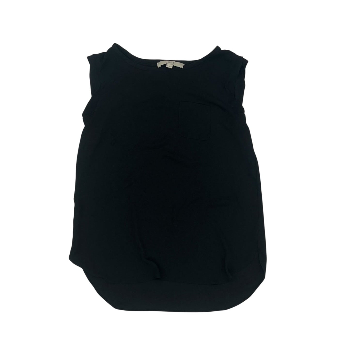 Blouse Sleeveless By Loft In Black, Size:Xs