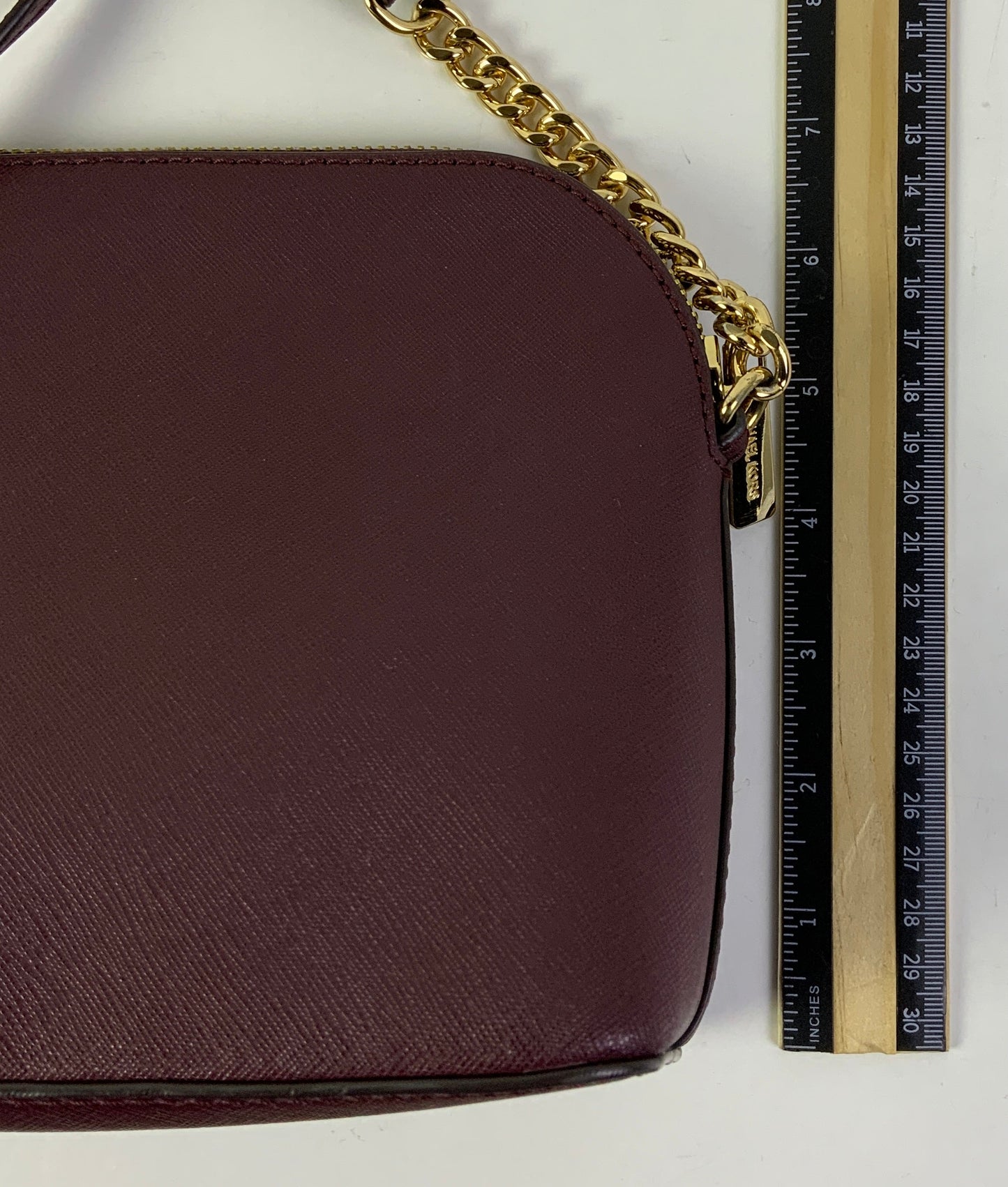 Crossbody Designer By Michael Kors In Maroon, Size:Small