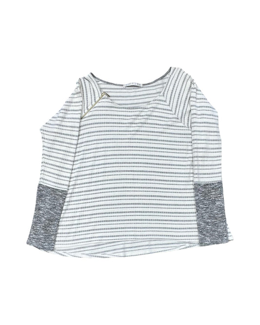 Top Ls By Potters Pot In Grey & White, Size:S