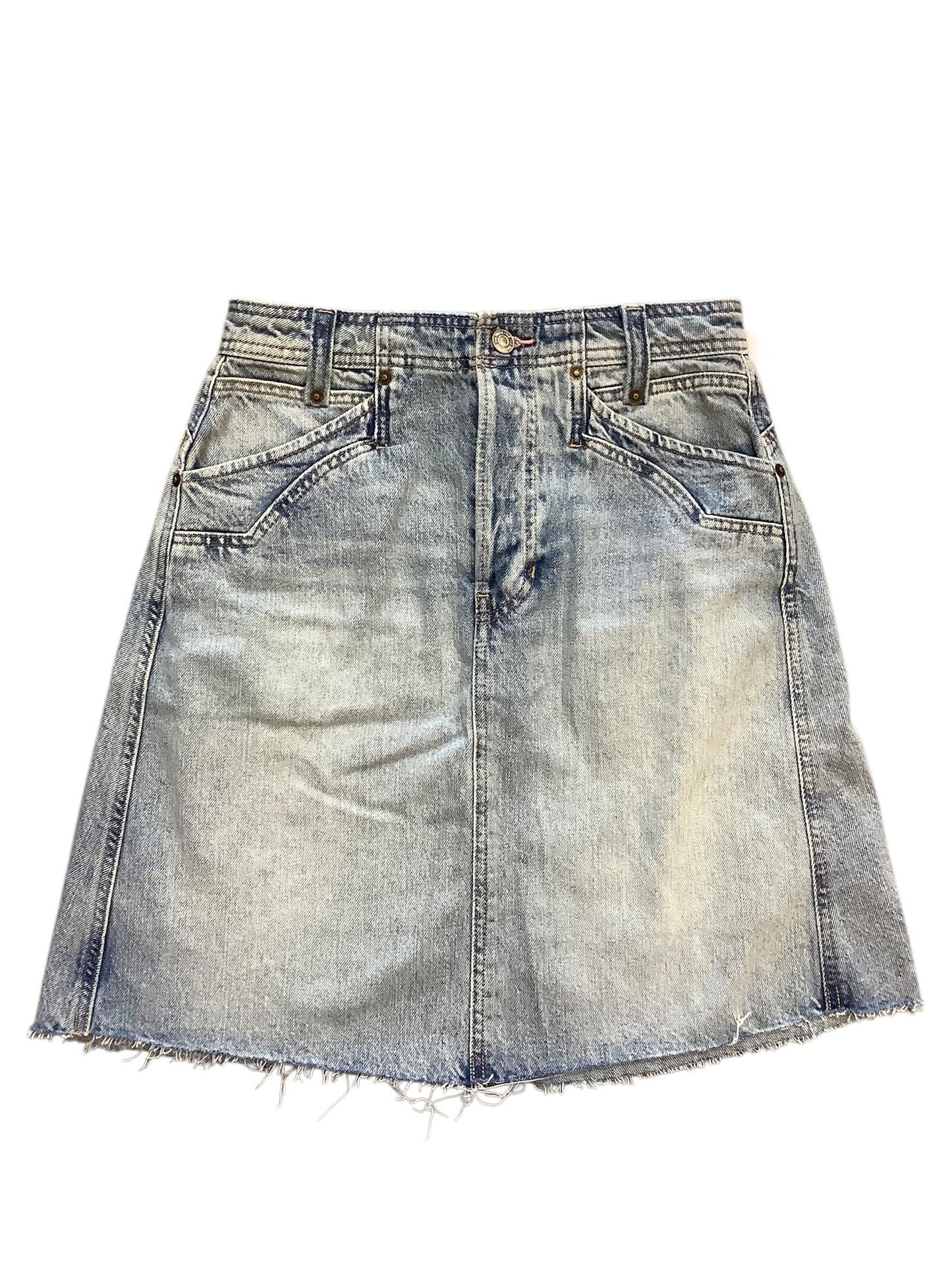 Skirt Mini & Short By We The Free In Blue Denim, Size:4(27)