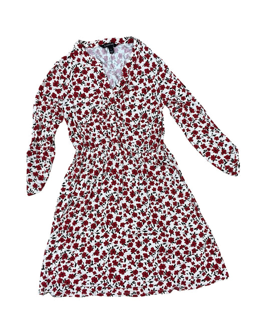 Dress Casual Midi By 41 Hawthorn In Red & White, Size:S