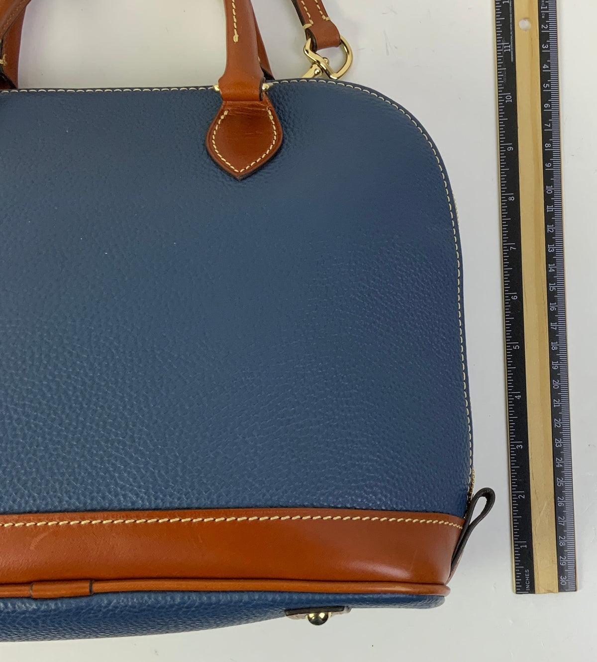 Handbag Designer By Dooney And Bourke In Navy, Size:Medium