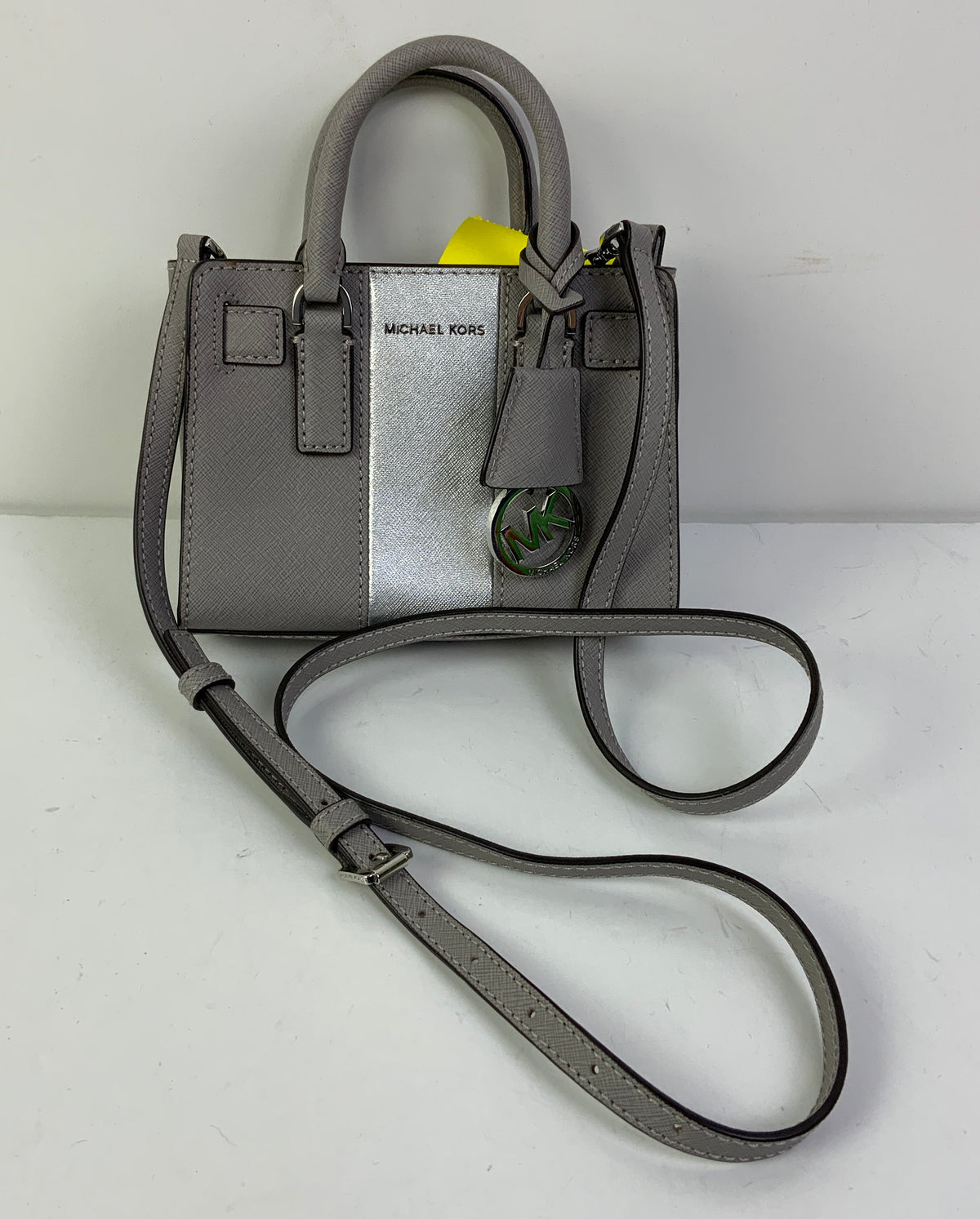 Crossbody Designer By Michael Kors In Grey, Size:Small