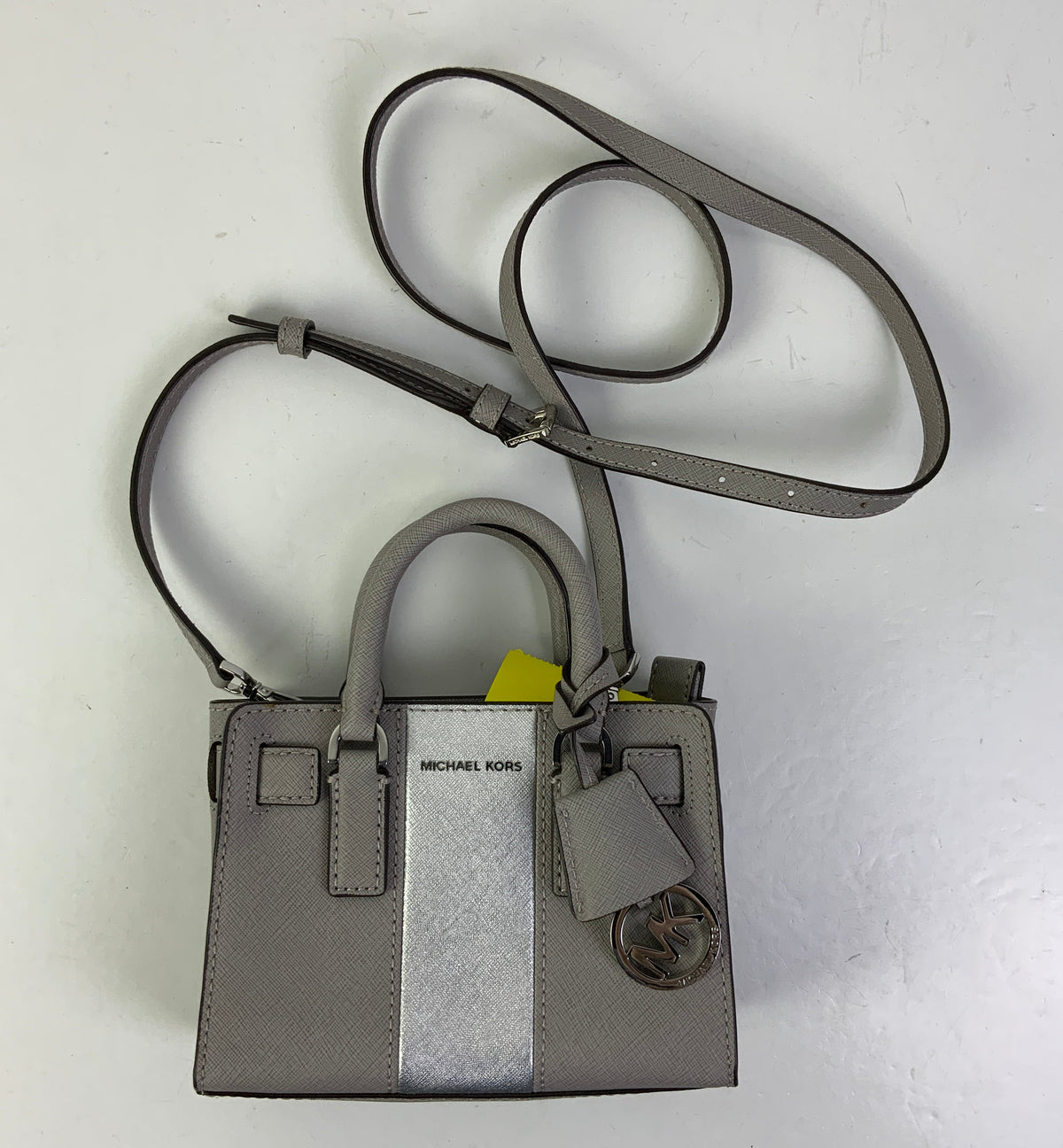 Crossbody Designer By Michael Kors In Grey, Size:Small