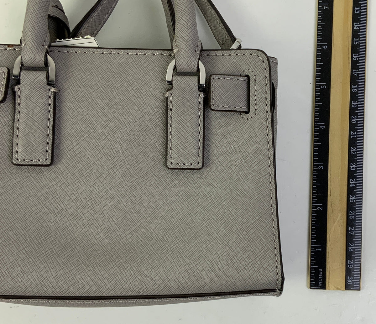Crossbody Designer By Michael Kors In Grey, Size:Small