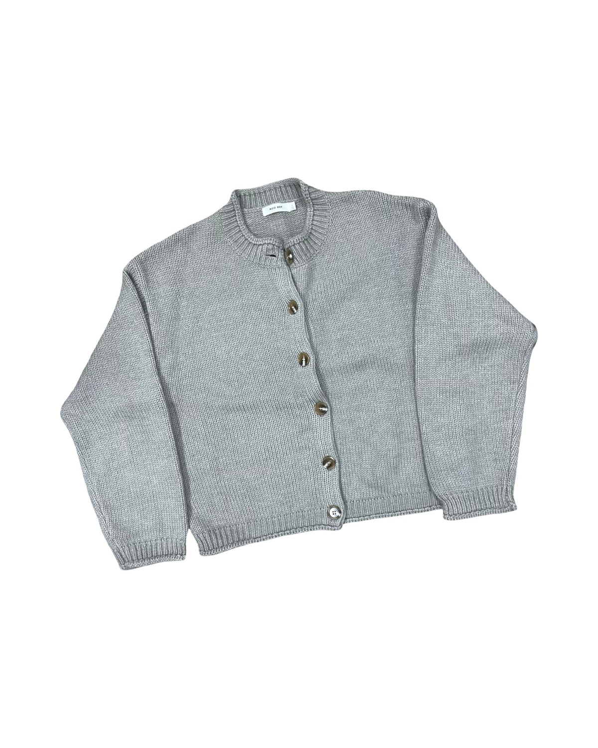 Sweater Cardigan By Mod Ref In Grey, Size:L