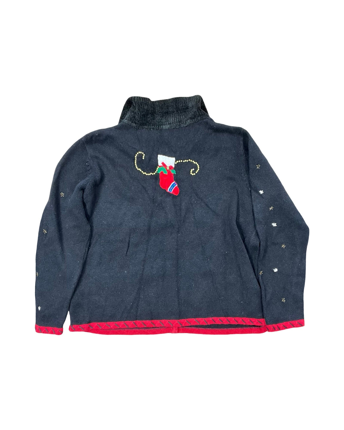Sweater Cardigan By Basic Editions In Black, Size:Xl