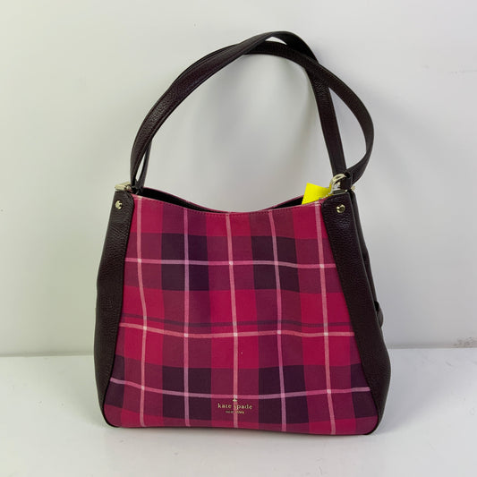 Handbag Designer By Kate Spade In Maroon, Size:Medium