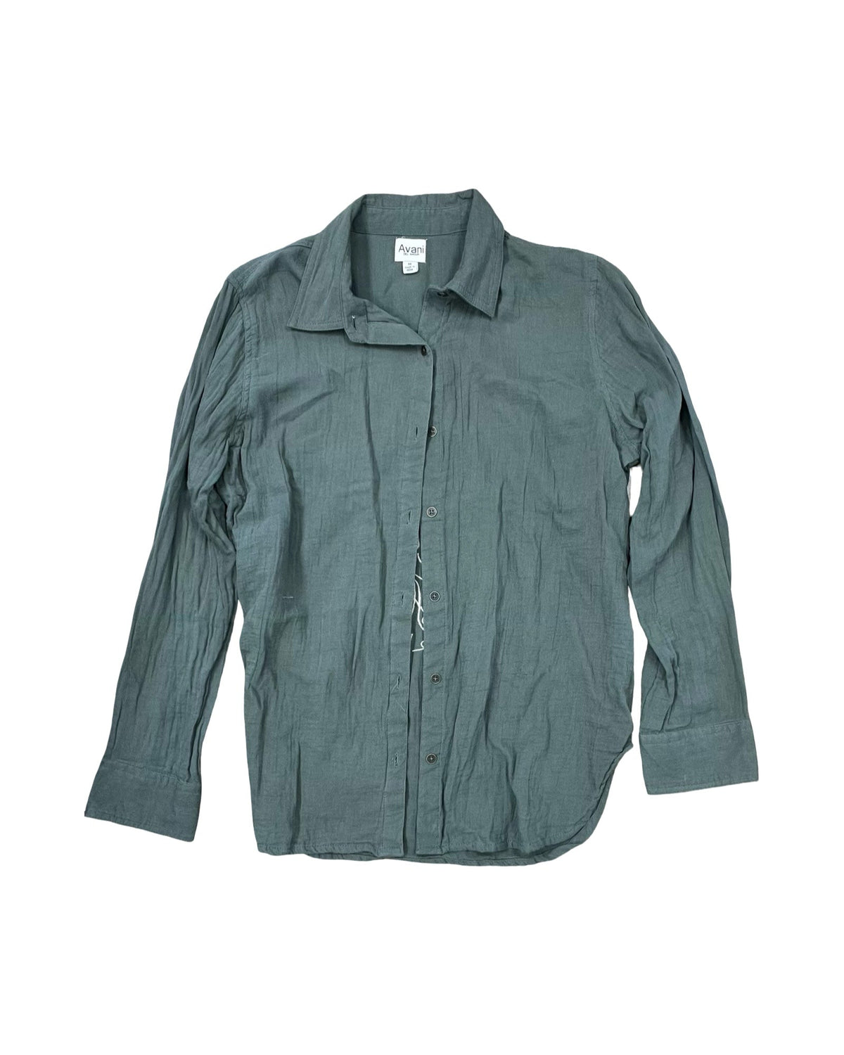 Blouse Ls By Cma In Green, Size:M