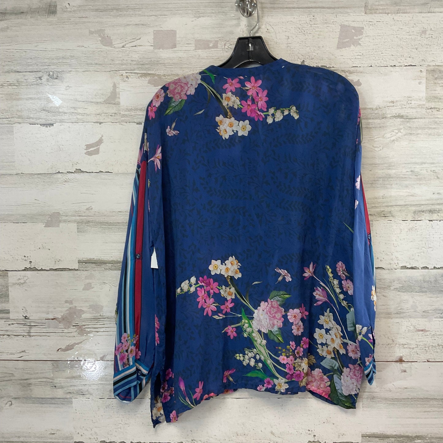 Blouse Ls By Johnny Was In Blue, Size:S