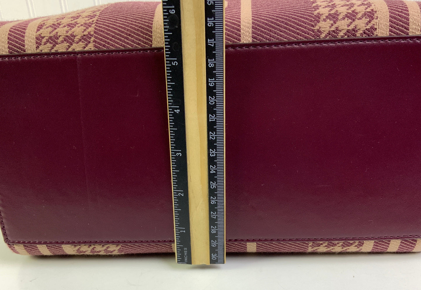 Handbag Designer By Michael Kors In Maroon, Size:Large
